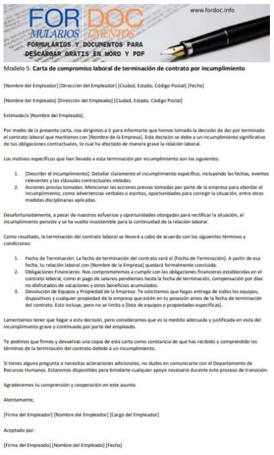 Modelo-5-de-carta-compromiso-laboral-de-terminacion-de-contrato-ForDoc.info