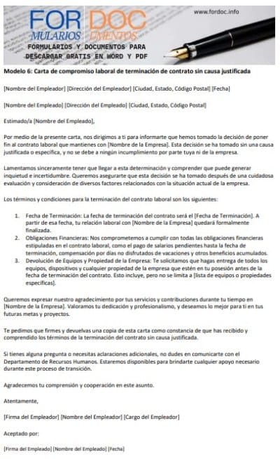 Modelo-6-de-carta-compromiso-laboral-de-terminacion-de-contrato-ForDoc.info